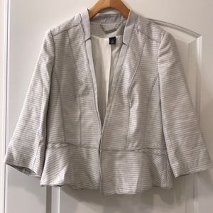 WHBM silver blazer